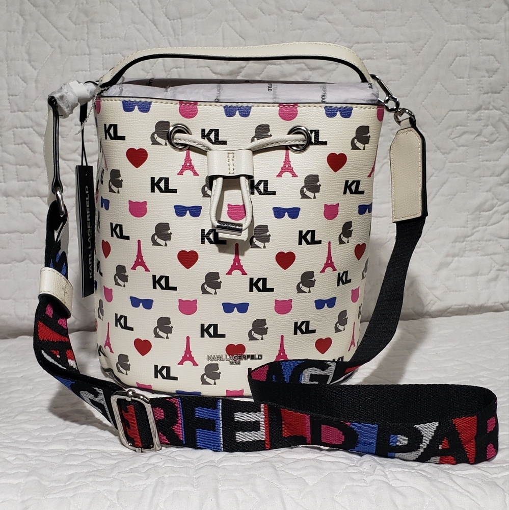 Karl Lagerfeld Maybelle Large Bucket Crossbody